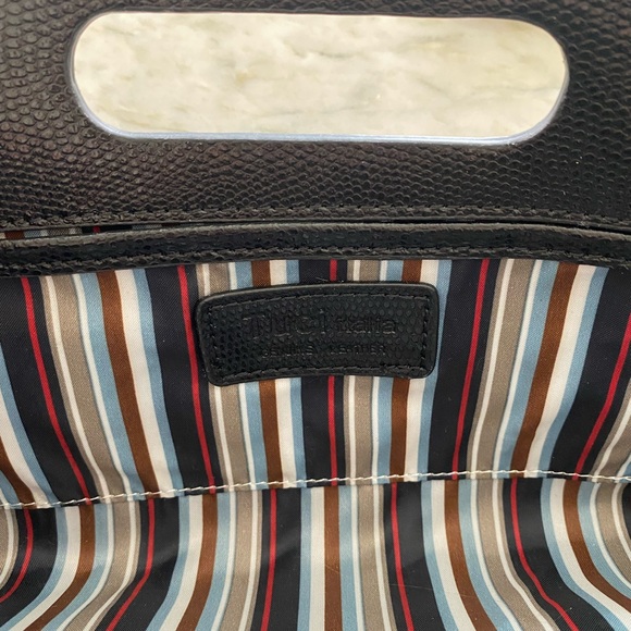 Croc Embossed Leather Clutch - Picture 3 of 4